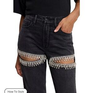 NEW Good American Icon Straight Jeans